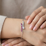 Elegant 925 Sterling Silver Bracelet Adjustable Length